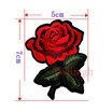 1 Pc Brand Flower Patches Big Stickers Embroidery 3D Red Rose Applique Motif Applique Garment Women DIY Clothes Wedding Patch