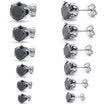 Hpolw Mens Womens Cubic Zirconia Stainless Steel Round Stud Earring set 3-8mm 6 Pairs Black