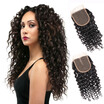 Wyf Indian Virgin Hair Curly Wave 3 Bundles With Closure Unprocessed Human Extensions wyf kopen in de aanbieding