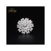 X034 NEW Jewelry Snow Flower Star full crystal romantic wedding party cute bling circle brooch pins scarf clip lovely Gift 935