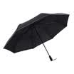 IDREAMY 1 m 25 automatic umbrella mens business folding umbrella safety night line reflective strip umbrella 99392 gray sid
