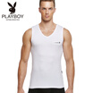 Joy Collection Playboy Mens Vest Sports Bottom Wide Shoulder V Neck Shirt 7540 White Xxxl joy collection kopen in de aanbieding