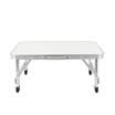 Easy Tour Easy Tour Folding Table Outdoor Portable Table&Chair Set Aluminum Folding Wild BBQ Stall Table White 60x40cm