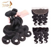 Jsdshine Peruvian Virgin Hair Bundles With Frontal Body Wave Human Closure 4 jsdshine kopen in de aanbieding