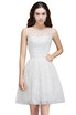 Babyonlinedress A Line Sheer Whit Short Tulle Cocktail Dresses With Lace babyonlinedress kopen in de aanbieding