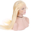Hcdiva Peruvian Full Lace Wigs With Baby Hair 613 Blonde Remy Straight Color 130 Desity 10 24 Inch Free Shipping hcdiva kopen in de aanbieding