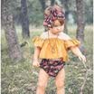 Algodón recién nacido ropa de bebé niña floral 3pcs trajes conjunto vestido