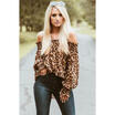 Canis Us Women Fashion Sexy Off Shoulder Leopard Print Tops Puff Long Sleeve Loose Top canis kopen in de aanbieding Canis Us Women Fashion Sexy Off Shoulder Leopard Print Tops Puff Long Sleeve Loose Top canis kopen in de aanbieding