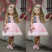 Vestido de tutú sin mangas formal de dama de honor para niños bebés niñas flor vestido de tirantes