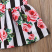 Meihuid Floral Toddler Kid Baby Girl Striped Dress Princess Party Pageant Sundress meihuid kopen in de aanbieding