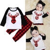 Duopindun Reindeer Baby Boy Girls Long Sleeve T Shirtpants 2Pcs Outfits Clothes Xmas Set duopindun kopen in de aanbieding