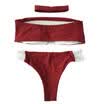 Sexy Women Strapless Bandeau Push Up Bandage Bikini Set Swimwear Beachwear S-XL