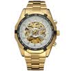 Forsining 340 Top Brand Automático Mecánico Hombres de Negocios Reloj Esqueleto Reloj de Lujo Moda de Lujo Militar Acero Inoxidable Watc