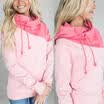 Sudadera con capucha lisa de las mujeres de la moda Pullover Sudadera con capucha Abrigo Casual Tops