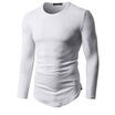 Meihuid Men Spring Long Sleeve Cotton O Neck Casual Pleated T Shirt Slim Fit Top Showy meihuid kopen in de aanbieding Meihuid Men Spring Long Sleeve Cotton O Neck Casual Pleated T Shirt Slim Fit Top Showy meihuid kopen in de aanbieding