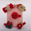Canis 5 Cute Christmas Print Hairbow Grosgrain Ribbon Hair Clips Boutique Xmas canis kopen in de aanbieding
