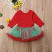 Vestido de tutú de fiesta de mameluco para bebés recién nacidos de navidad mono ropa trajes