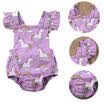 Toddler Baby Girls Unicorn Romper Bodysuit Sunsuit Outfit Clothes Sets 0-24M