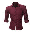 Canis Luxury Mens Casual Shirts Long Sleeve Check Slim Fit Dress Tops Us Stock canis kopen in de aanbieding