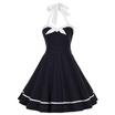 Gbtiger Vintage Halter Bowknot Backless Swing Dress gbtiger kopen in de aanbieding