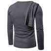 Meihuid Mens Long Sleeve T Shirt Slim Fitness Muscle Plain Casual Tops Tee Blouse meihuid kopen in de aanbieding