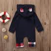 UK Newborn Infant Baby Boys Girls Romper Bodysuit Jumpsuit Outfit Plaids Clothes