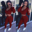 Meihuid 2Pcs Women Crop Top Blousepants Two Piece Playsuit Bodysuit Jumpsuit Romper Set meihuid kopen in de aanbieding Meihuid 2Pcs Women Crop Top Blousepants Two Piece Playsuit Bodysuit Jumpsuit Romper Set meihuid kopen in de aanbieding