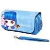 Shaoze Culture Simple Creative Large Capacity Canvas Pencil Bag - Sweetheart Girl Children Student Student Pencil Bag Stationery Purple