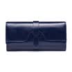 SENDEFN ladies wallet female long Korean version of the buckle big buckle big folder folder women&39s triple fold leather tide 8006 dark blue