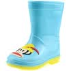 PaulFrank mouth monkey rain boots in the tube waterproof plastic shoes sets of shoes children men&women baby fashion boots PF1011 blue 24 yards
