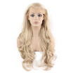 Iwona Synthetic Hair Lace Front Long Wavy Ash Blonde Wig iwona kopen in de aanbieding