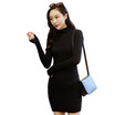Joy Collection Antarctic Nanjiren Dresses Autumn Slim Satin Knit Dress Long Sleeve High Tie Black Free joy collection kopen in de aanbieding Joy Collection Antarctic Nanjiren Dresses Autumn Slim Satin Knit Dress Long Sleeve High Tie Black Free joy collection kopen in de aanbieding