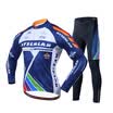 Mai Senlan color road summer bike blue team large size breathable quick dry mountain bike ride suit suit long sleeve male XL