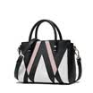 DOODOO female bag tide Korean version stitching wild simple shoulder Messenger bag D6176 blue gray