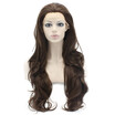 Iwona Synthetic Hair Lace Front Long Wavy Brown Wig iwona kopen in de aanbieding