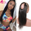 Sassy Girl Straight 360 Lace Frontal Closure Pre Plucked Mongolian Virgin Hair Band Frontals Bleached Knots 22X4X2 Human sassy girl kopen in de aanbieding