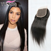 Yyong Indian Virgin Hair Straight 44 Bleached Knots Lace Closure Human With yyong kopen in de aanbieding