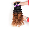 Sexy Lady 7A Ombre Brazilian Hair Virgin Afro 4 Bundles Cheap Human Extensions Deep Wave sexy lady kopen in de aanbieding
