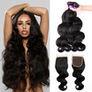 Sexy Lady 8A Mink Brazilian Virgin Hair Body Wave With Closure Rosa Products Human Weave Bundles Lace sexy lady kopen in de aanbieding Sexy Lady 8A Mink Brazilian Virgin Hair Body Wave With Closure Rosa Products Human Weave Bundles Lace sexy lady kopen in de aanbieding