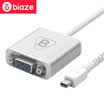 BIAZE Mini DP to VGA Converter Mini Displayport Adapter Apple Mac Lightning Interface Adapter Cable Projector Adapter ZH11-Aluminum Alloy