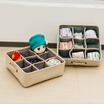 Joy Collection Tinghao Cloth Storage Box Underwear Socks Gray Two Piece Set Nine Grid Four joy collection kopen in de aanbieding Joy Collection Tinghao Cloth Storage Box Underwear Socks Gray Two Piece Set Nine Grid Four joy collection kopen in de aanbieding