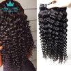 Noble Qu Brazilian Deep Wave Virgin Hair 100 Human Weave 3 Bundles Cheap Curly noble qu kopen in de aanbieding