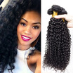 Iueenly Malaysian Curly Hair 3 Bundles Kinky Extension Afro Wet And Wavy Human Weave iueenly kopen in de aanbieding