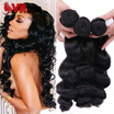 Iueenly Malaysian Virgin Hair Loose Wave 4 Bundles Unprocessed Extension Human Weave iueenly kopen in de aanbieding