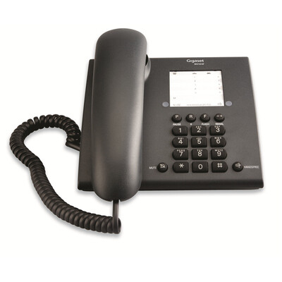 

Gigaset (Gigaset), ранее Siemens бренд 805HF домашний офис стационарный телефон (черный)