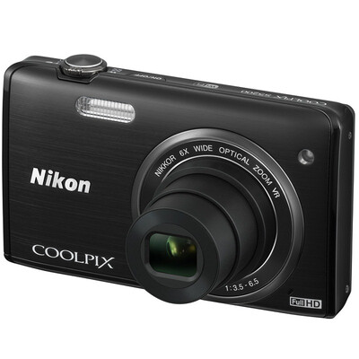 

Nikon COOLPIX S5200 Portable Digital Camera Red (16 миллионов пикселей CMOS 3-дюймовый экран 6-кратный оптический зум широкоугольный Wi-Fi шириной 26 мм)