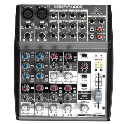 

Смеситель Behringer 302USB (компактный дизайн, очень низкий уровень шума Встроенный стереофонический USB-аудиоинтерфейс / запись в реальном времени для домашних развлечений)