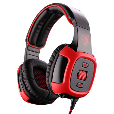 

Sades Fire Dance Wolves SA-906 Headset 7.1-канальная игровая гарнитура (черный красный)
