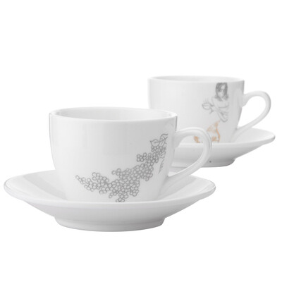 

Италия и Германия Long (DeLonghi) капуччино керамическая чашка подарочной коробке (картина: женщина + кофе фрукты)