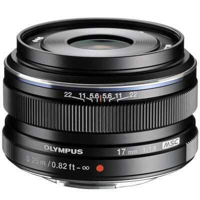 

Olympus (OLYMPUS) M.ZUIKO DIGITAL 17mm f1.8 черный высокого качества с фиксированным фокусным расстоянием, чтобы захватить ствол металла объектива